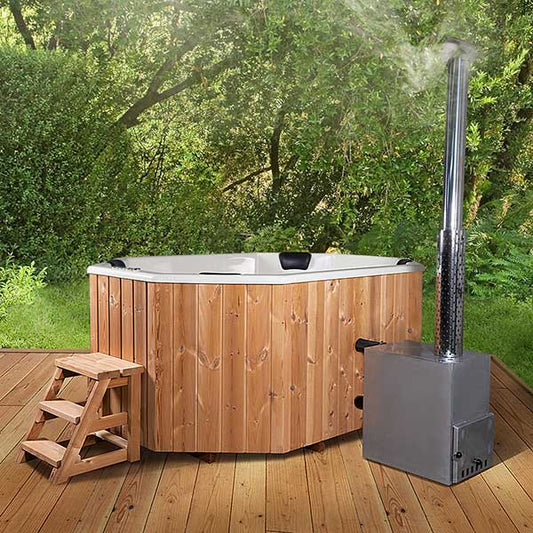 Votre devis personnalisé pour un bain nordique moderne en fibre de verre